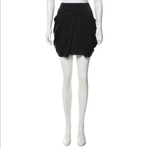 Yves Saint Laurent silk pleated mini skirt